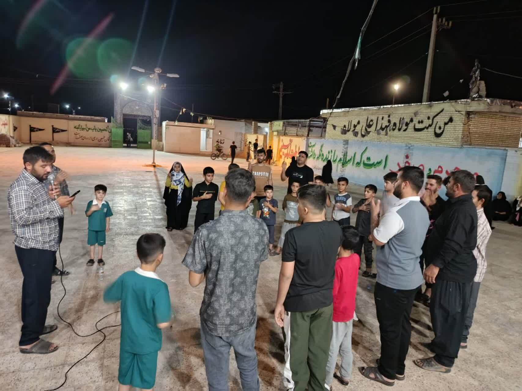 سیاهپوش کردن پایگاه و مساجد در آغاجاری