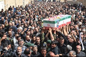 تشییع باشکوه شهید طریق القدس پاسدار رشید اسلام شهید غلامرضا سوادکوهی