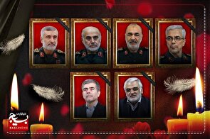پیکر مطهر فرماندهان شهید تجاوز رژیم صهیونیستی شنبه تشییع می‌شود