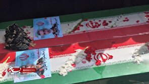 سردار شهید امیرعلی حاجی زاده در بهشت زهرا آرمید
