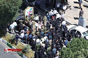 تشییع پیکر مطهر شهید حسن آقائی در اراک