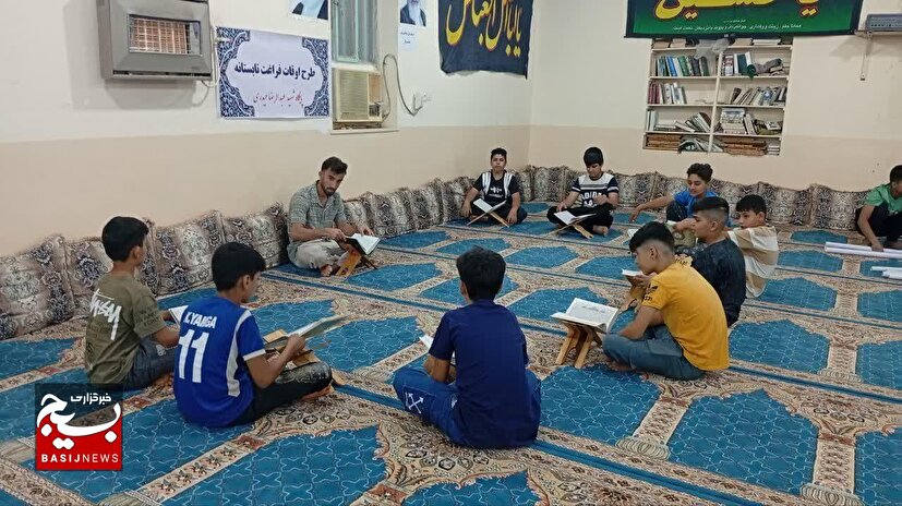 برگزاری کلاس های آموزش قرآن در روستای ناصر آباد هندیجان