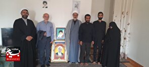 دیدار مسئول امور روحانیون سپاه پاسداران انقلاب اسلامی با خانواده شهید حجت‌الاسلام مهر علی تبار