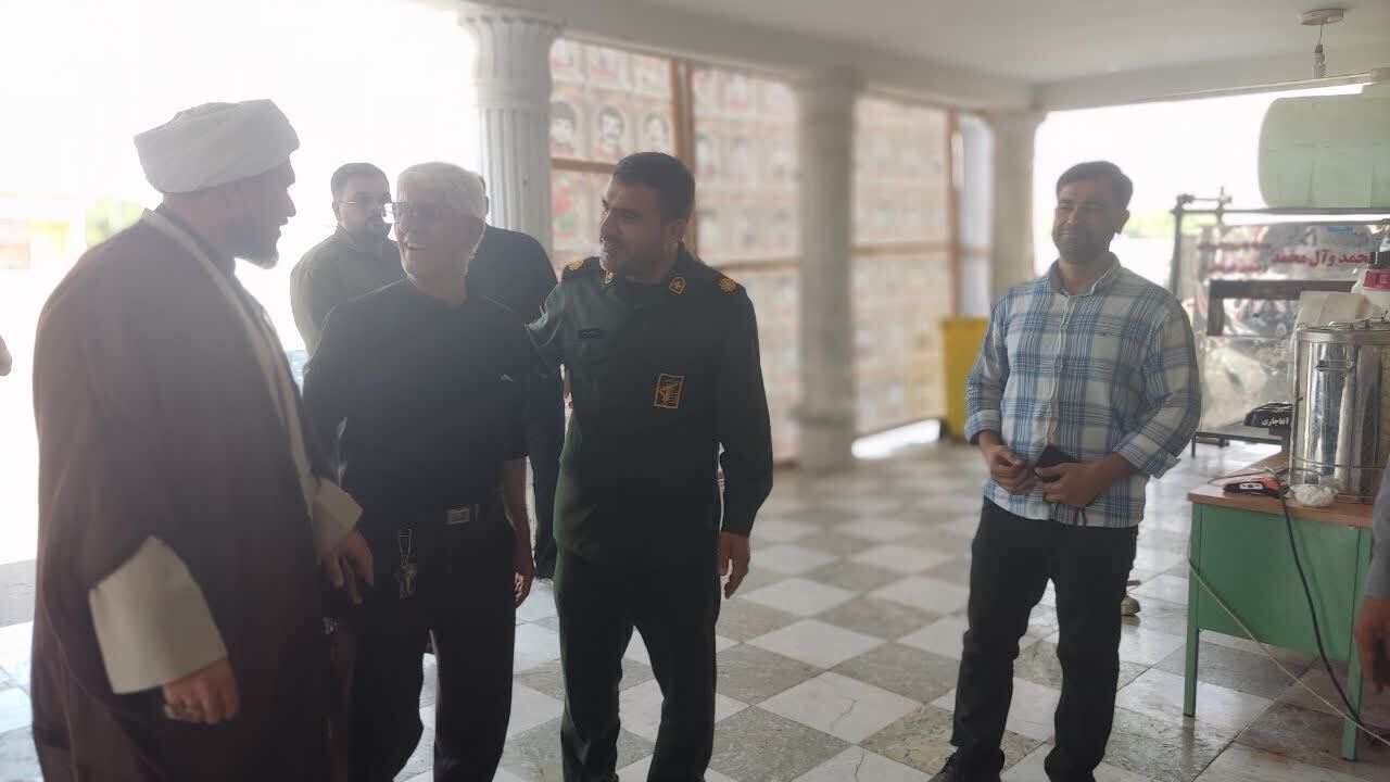 سرکشی جانشین فرماندهی و مسئول دفتر نمایندگی ولی فقیه ازمواکب در آغاجاری