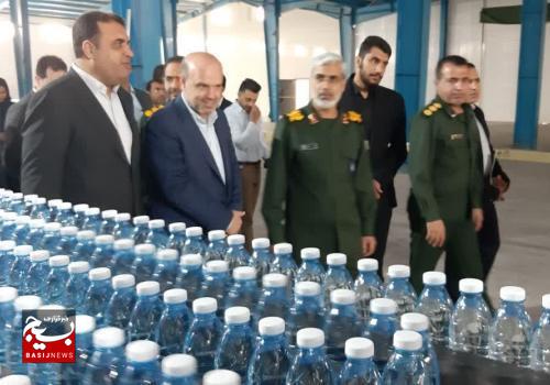 افتتاح کارخانه تولید آب آشامیدنی در هرمزگان توسط بسیج مهندسی صنعت و معدن کشور