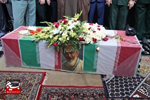 پیکر رزمنده جبهه های جنگ،پیر بسیجی گیلان «حاج حسن جوشن» در رشت تشییع و تدفین شد