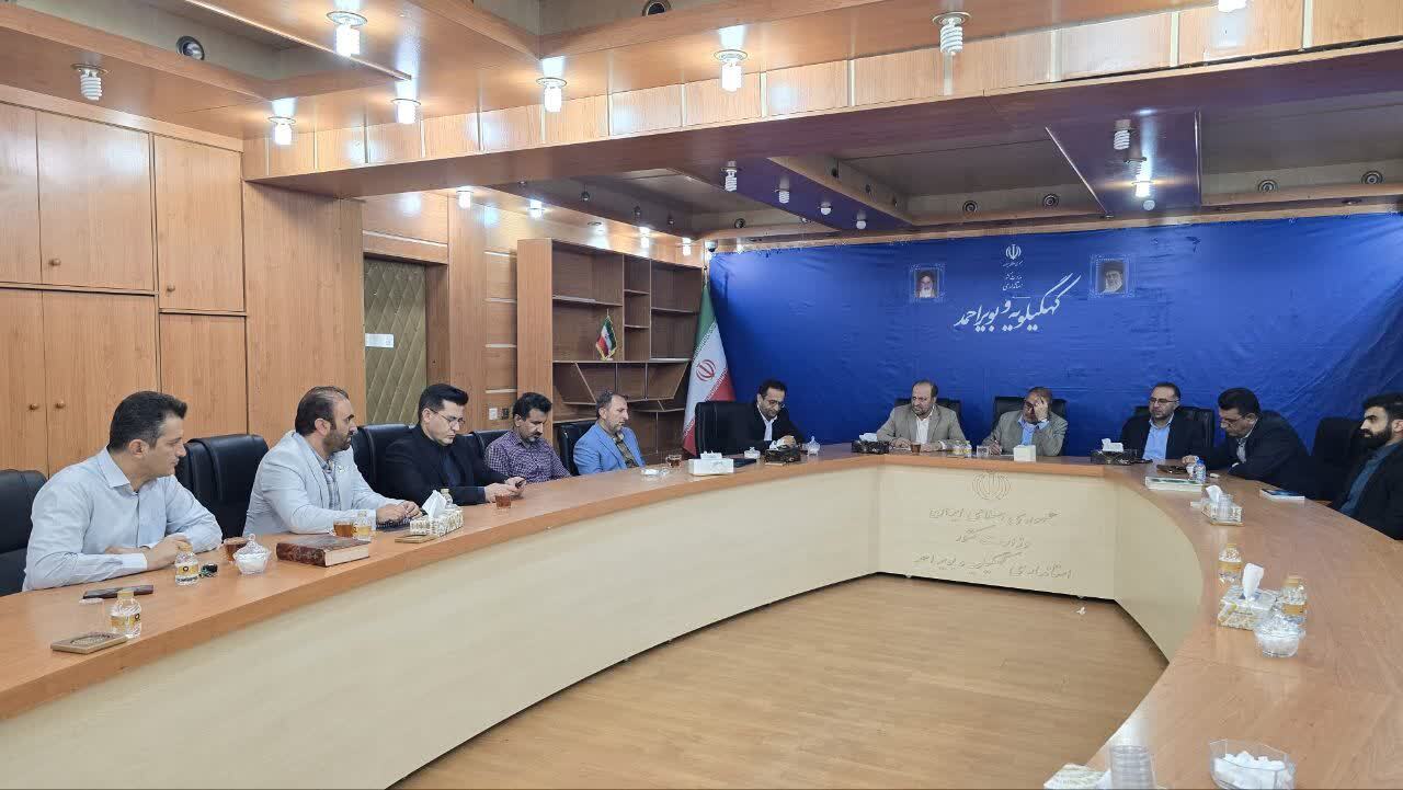 نشست رئیس سازمان بسیج علمی، پژوهشی و فناوری با استاندار کهگیلویه و بویراحمد