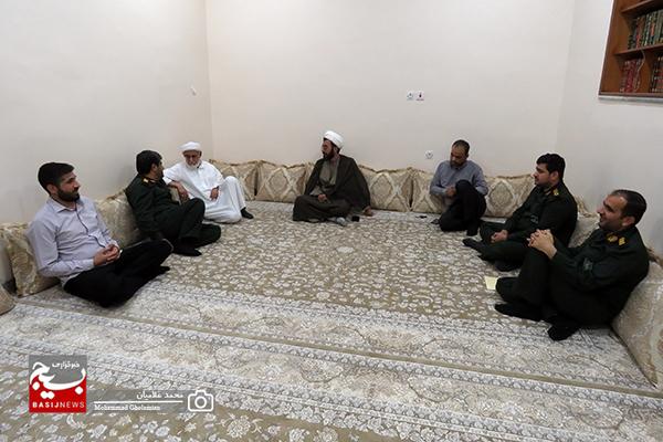 دیدار فرمانده سپاه و امام جمعه اهل سنّت کنگان
