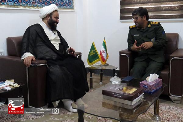 قدردانی فرمانده ناحیه مقاومت کنگان از امام جمعه سیراف