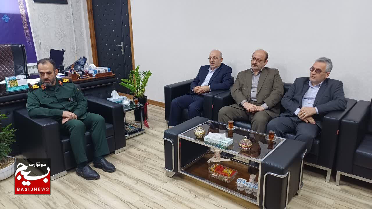 دیدار مدیران بنیاد شهید گیلان با فرمانده سپاه قدس استان به‌مناسبت هفته دفاع مقدس