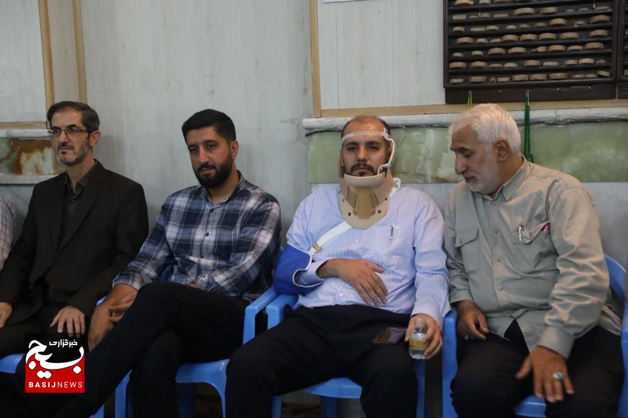 آیین گرامیداشت شهید غیب‌پرور با حضور مسئولان و کارکنان سازمان بسیج مستضعفین