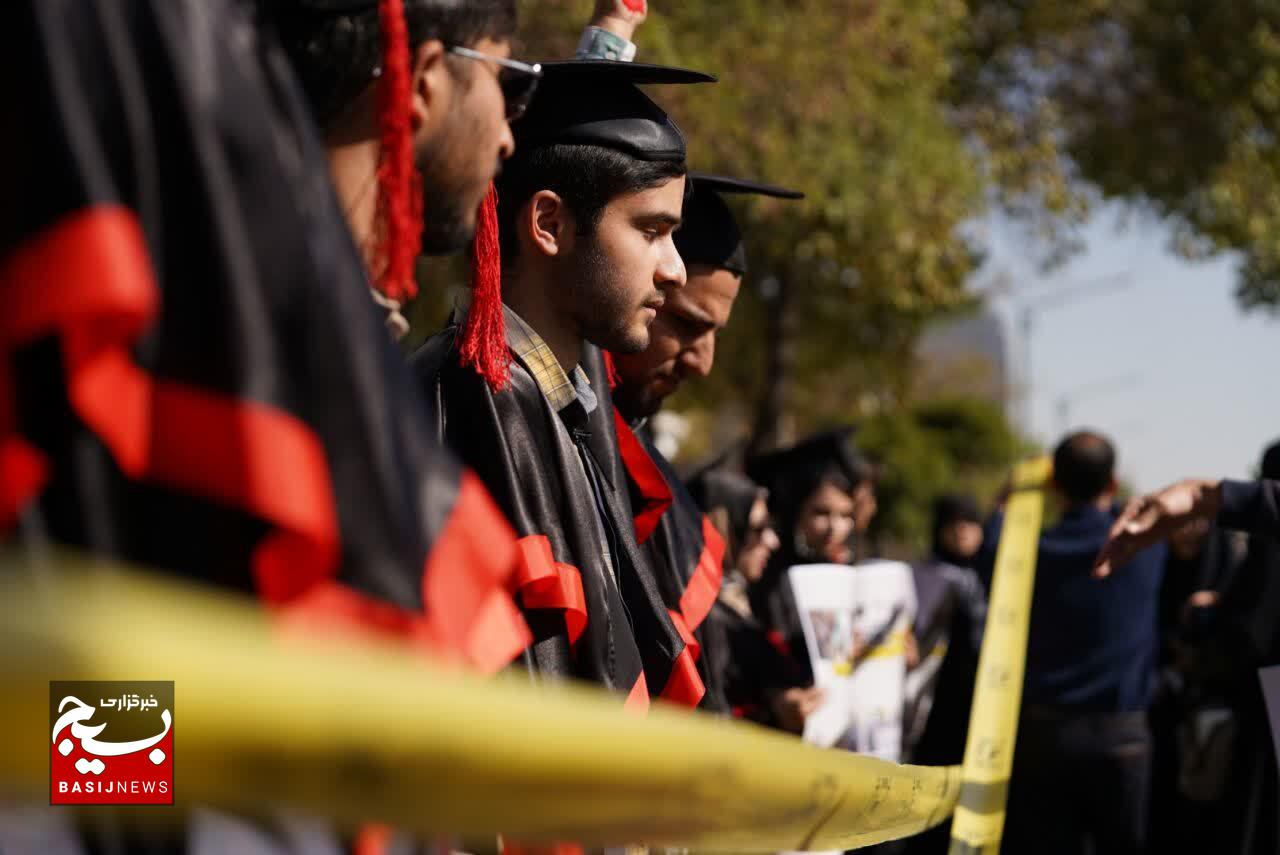 اجتماع بزرگ دانشجویان انقلابی مشهد به مناسبت سالگرد عملیات طوفان الاقصی