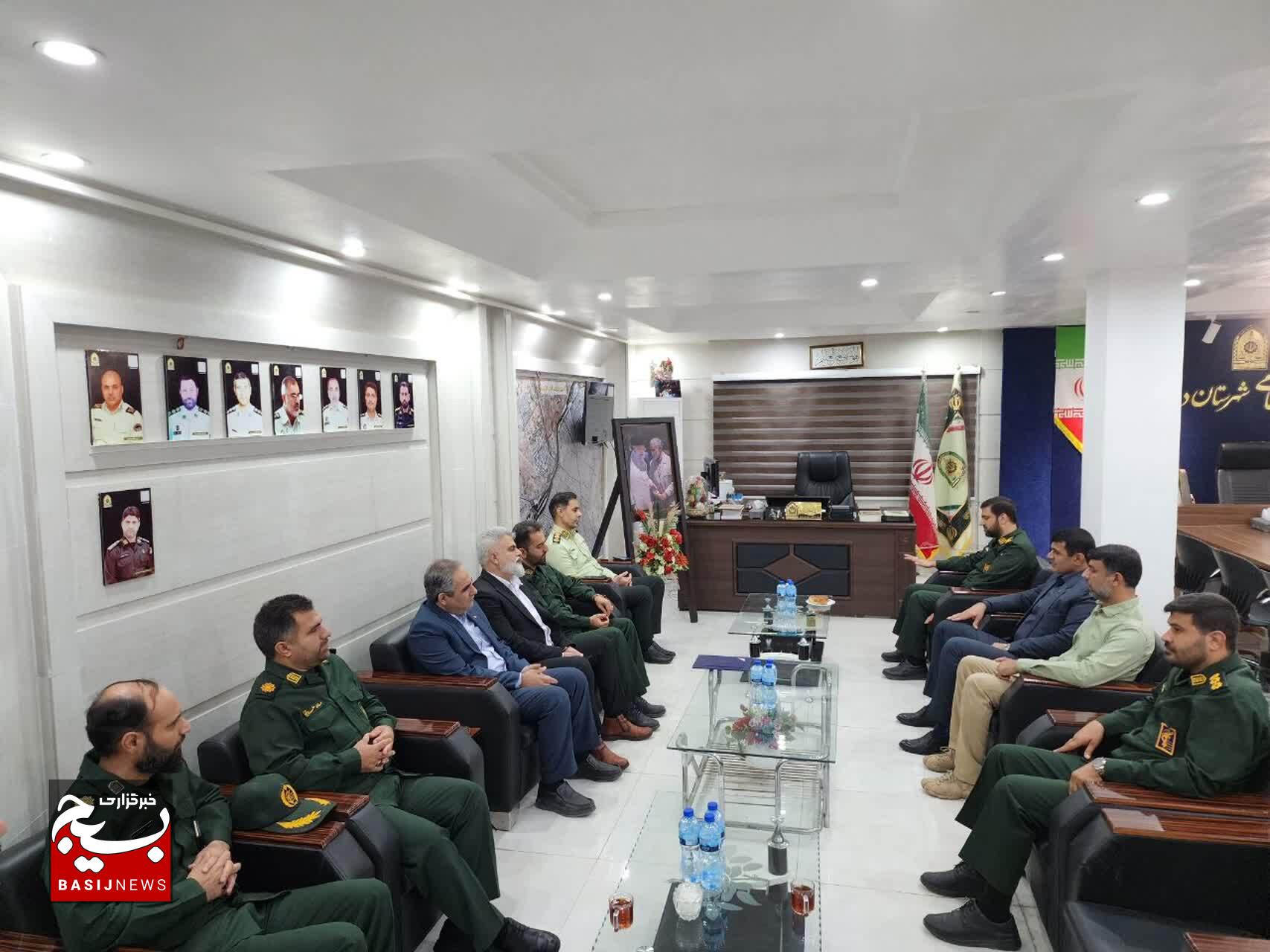 دیدار صمیمانه فرمانده ناحیه مقاومت بسیج دزفول با فرمانده انتظامی شهرستان دزفول
