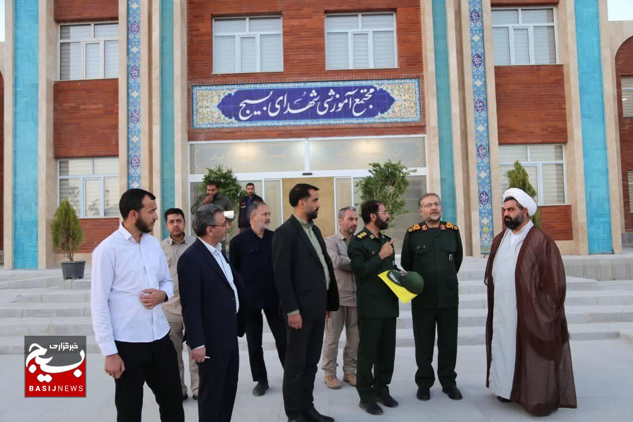 افتتاح مجتمع آموزشی شهدای بسیج با حضور رئیس سازمان بسیج مستصفین در مشهد مقدس
