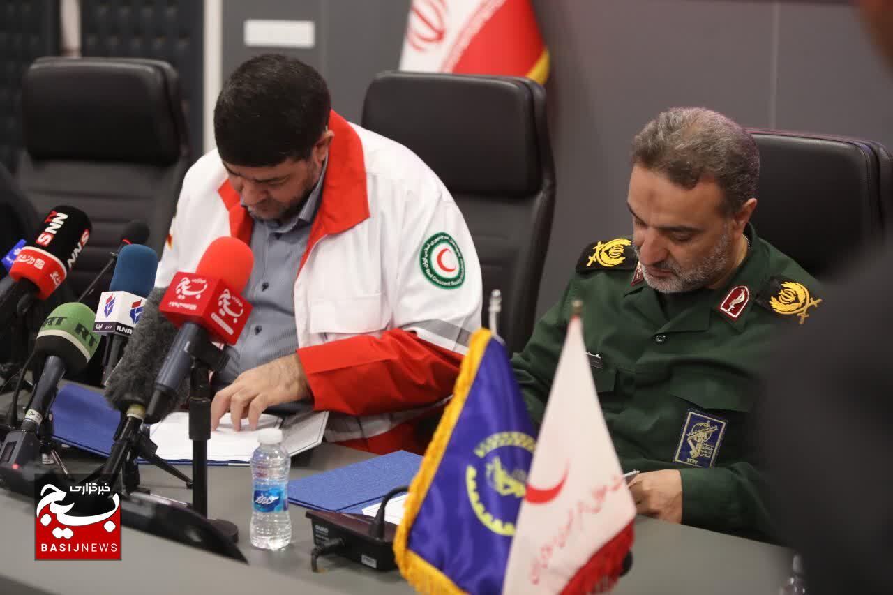 آیین انعقاد تفاهم‌نامه همکاری جمعیت هلال احمر و سازمان بسیج سازندگی