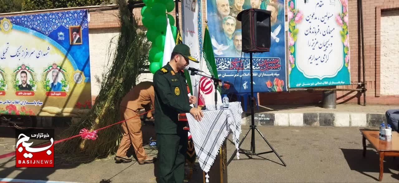 نمایش توانمندی‌های بسیج خوی در نمایشگاه «اسوه بسیج»