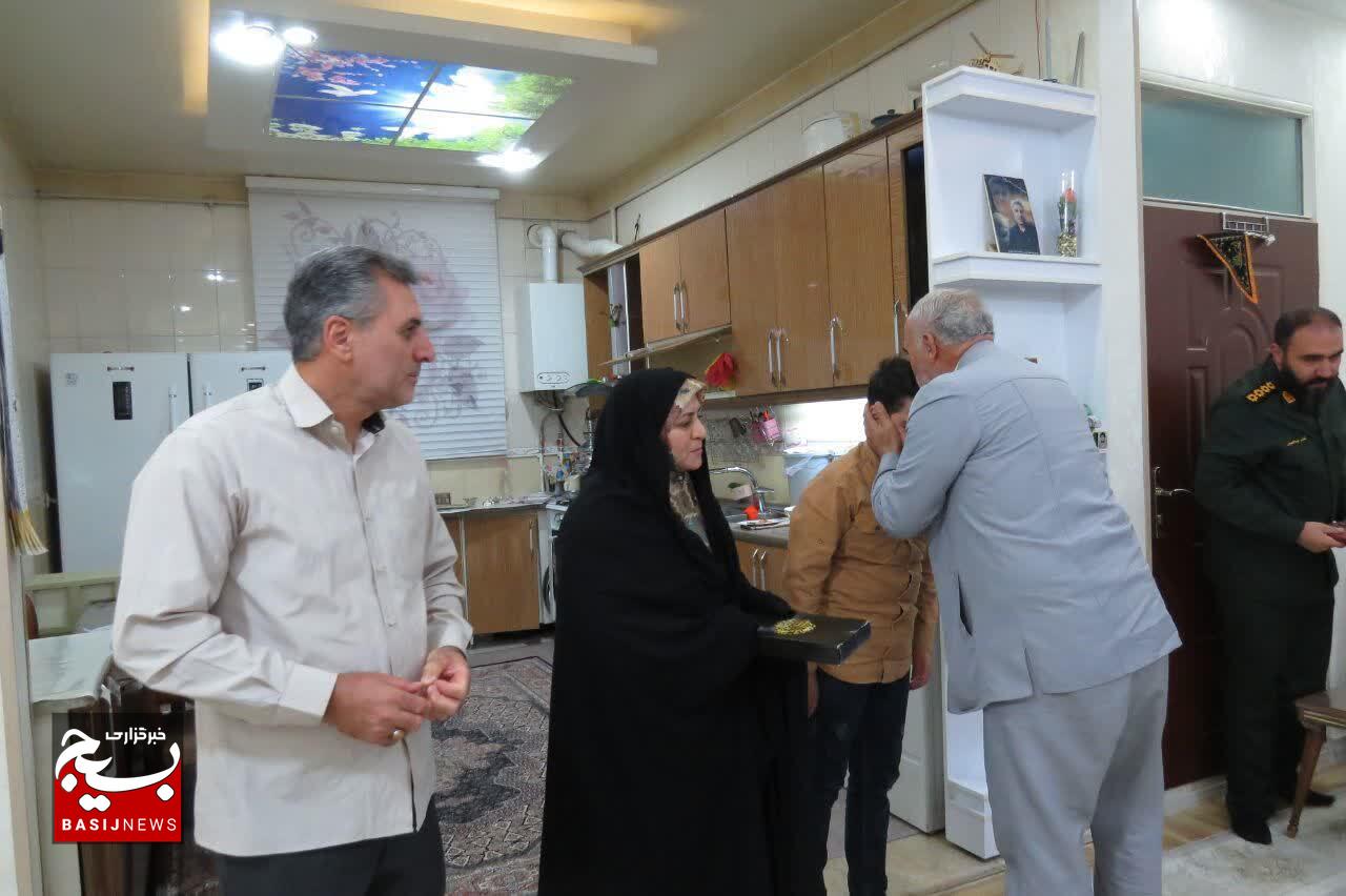 دیدار و دلجویی از خانواده شهید جاویدالاثر، فیض الله خدابنده لو