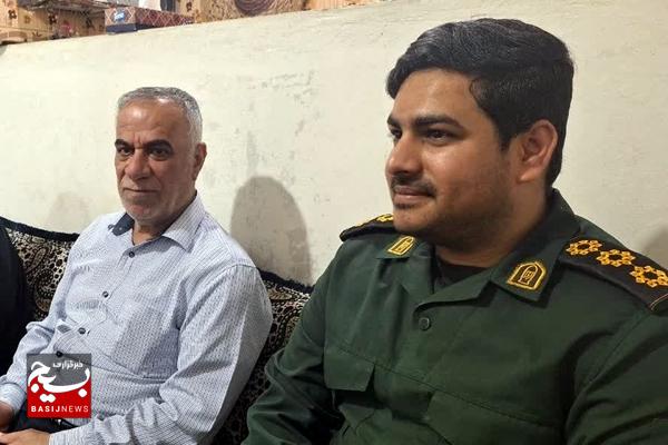 ادای احترام جانشین فرماندهی سپاه کنگان به دو شهید کنگانی