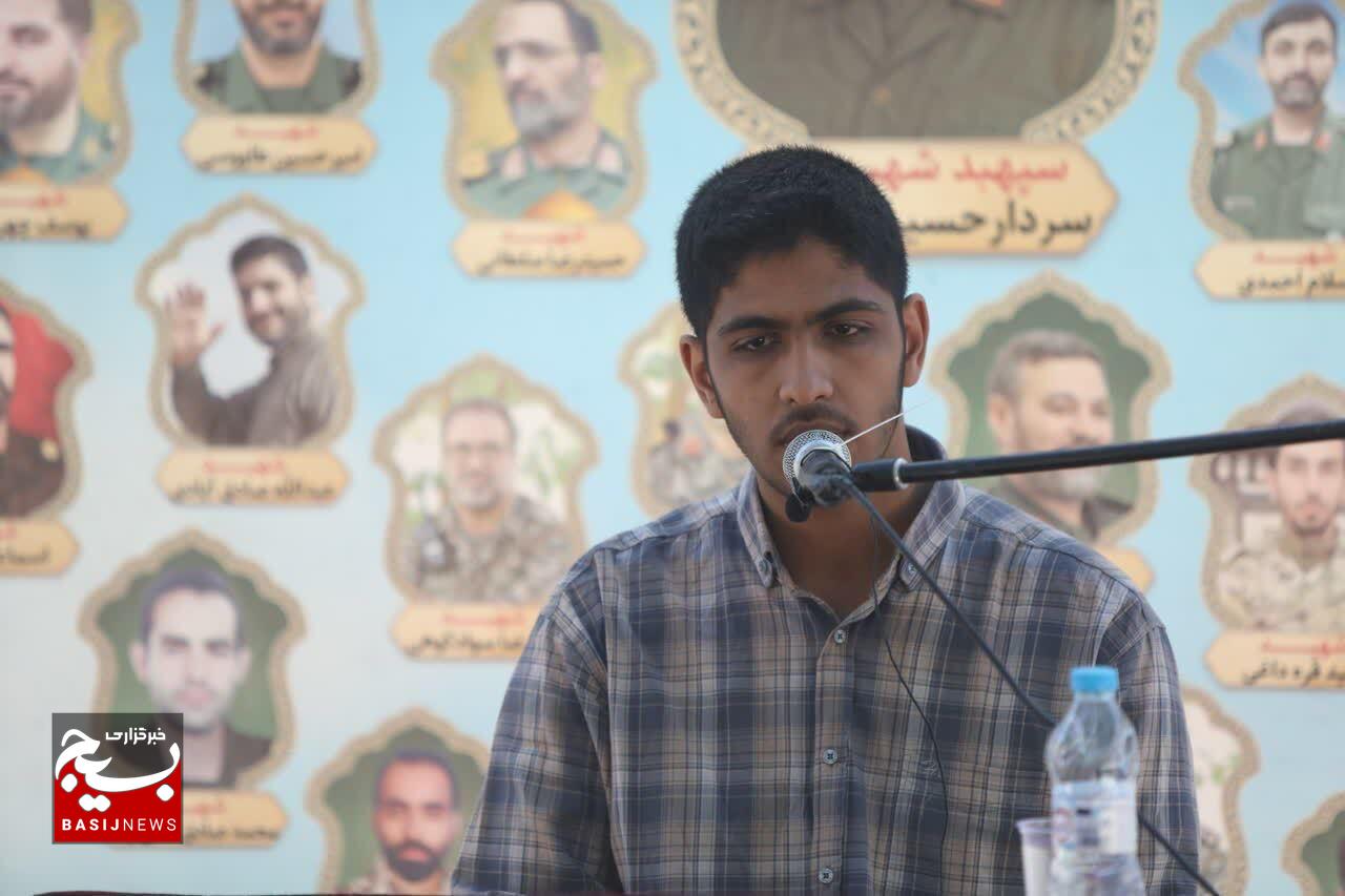 مراسم غبارروبی و زیارت شهدای اقتدار بسیج در جنگ تحمیلی ۱۲ روزه