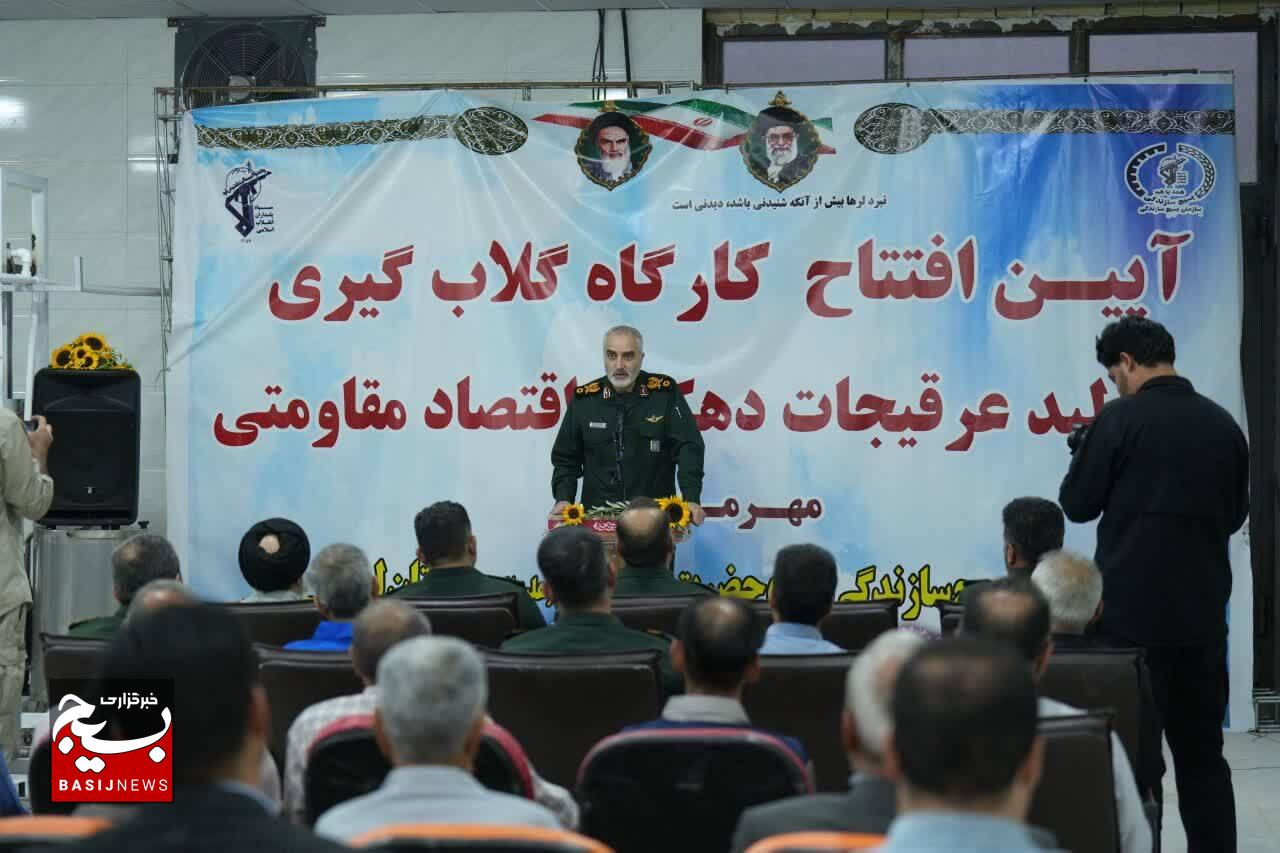 افتتاح کارگاه تولید عرقیجات و گلاب‌گیری بسیج سازندگی لرستان با ایجاد ۱۰۰ فرصت شغلی پایدار