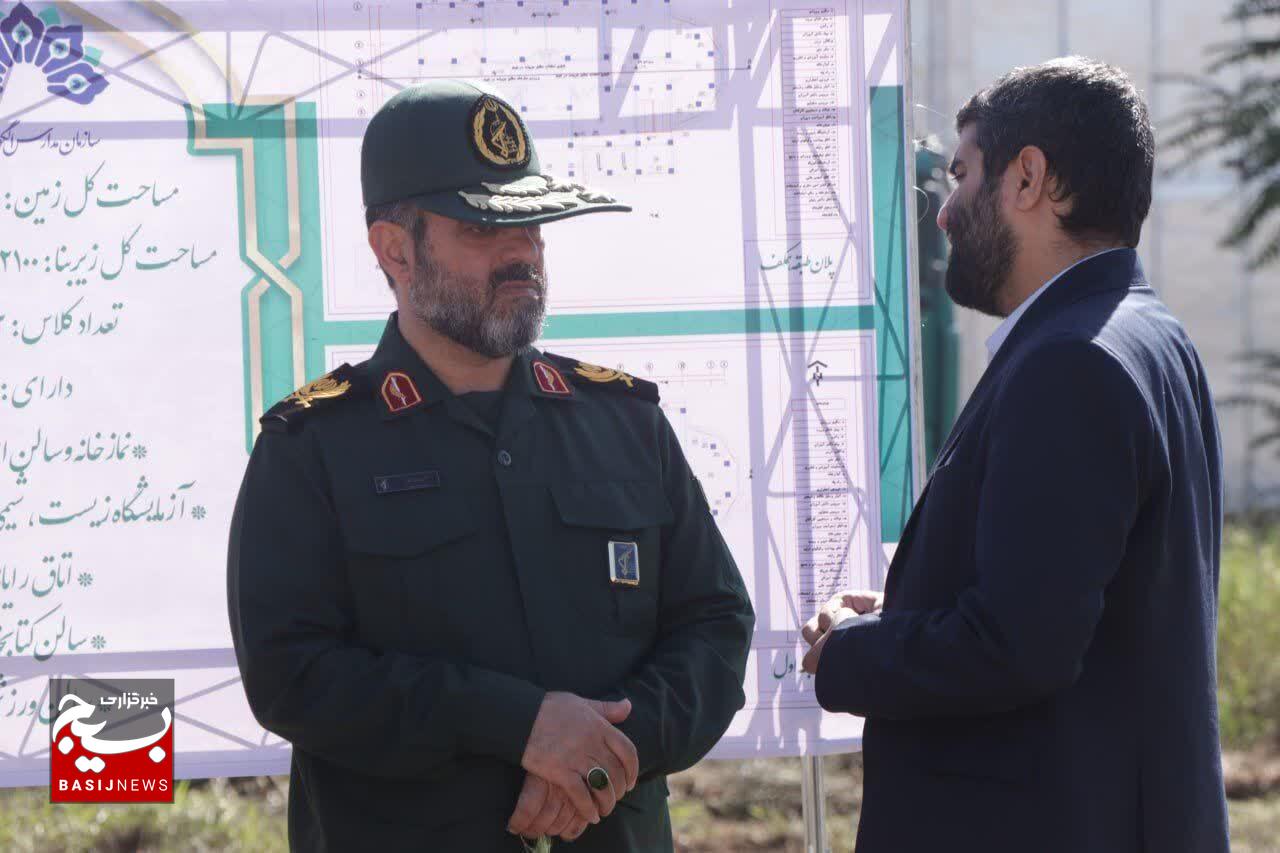 آئین آغاز عملیات اجرایی اولین مجتمع آموزشی الگوی صالح گیلان با حضور وزیر راه و رئیس مدارس الگوی صالح کشور