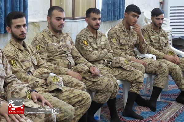 روز سرباز در ناحیه مقاومت بسیج سپاه شهرستان کنگان