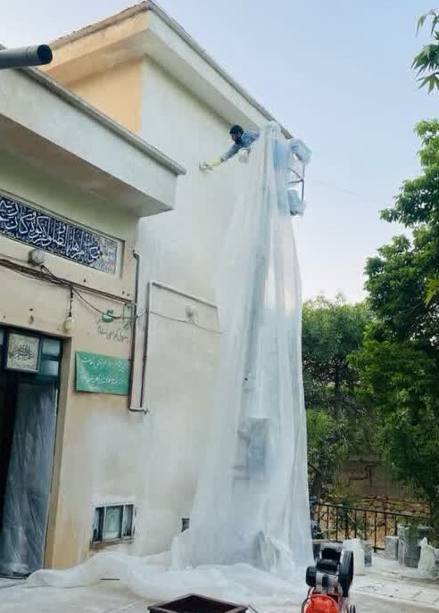 حرم امامزاده عبدالله(ع) روستای پسکوهک شیراز بازسازی و آماده ارائه خدمات به زائرین شد+ عکس