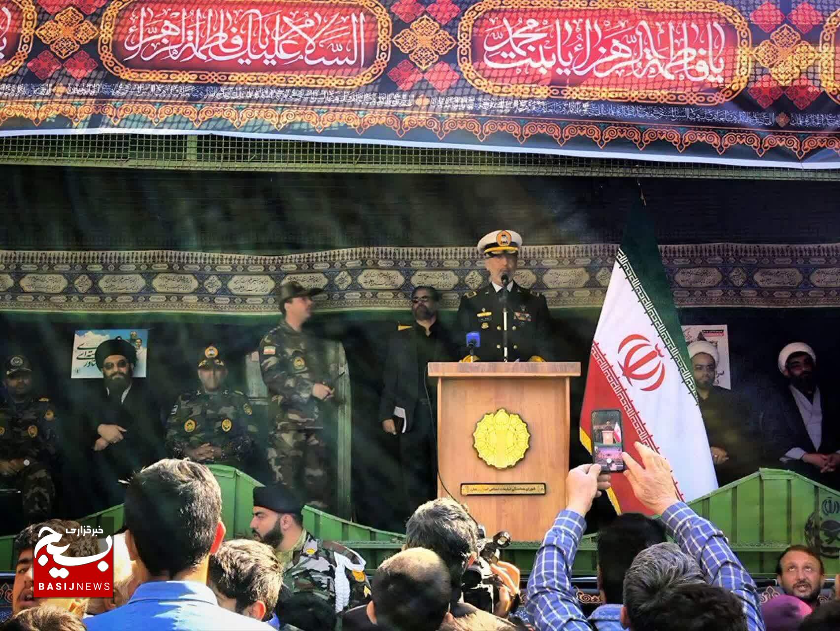 ایران هرگز از مسیر مقاومت عقب‌نشینی نخواهد کرد/فرزندان علوی و فاطمی پرچم مبارزه با استکبار را همواره برافراشته نگه خواهند داشت