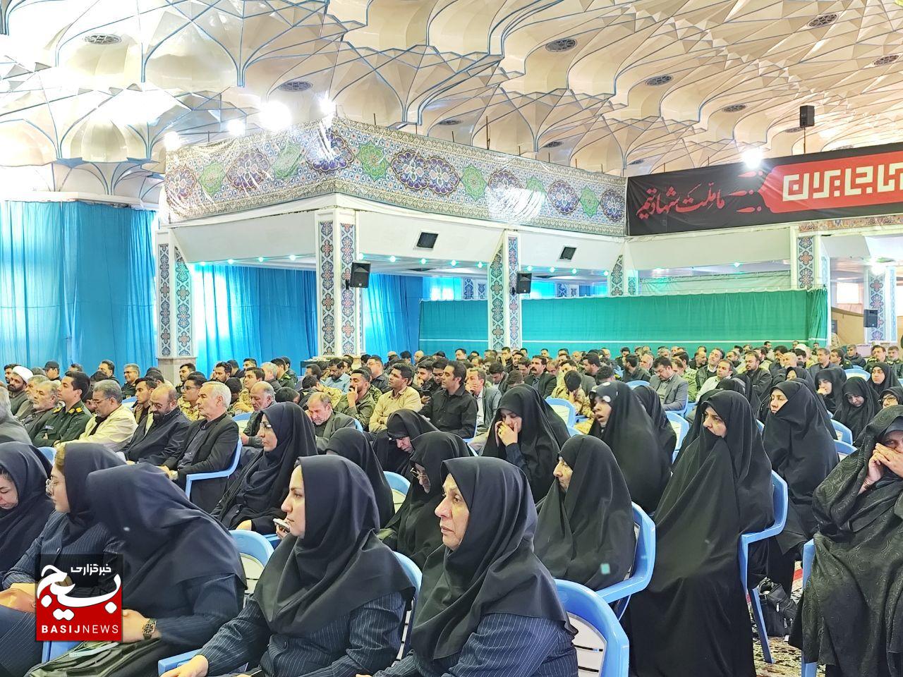 برگزاری آیین تکریم و معارفه فرمانده ناحیه مقاومت بسیج حضرت رسول (ص) در کرمان +تصاویر