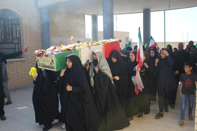 شهید خوشنام در بیش از ۵ مدرسه بخش دلوار تشییع شد شهید خوشنام در بیش از ۵ مدرسه بخش دلوار تشییع شد