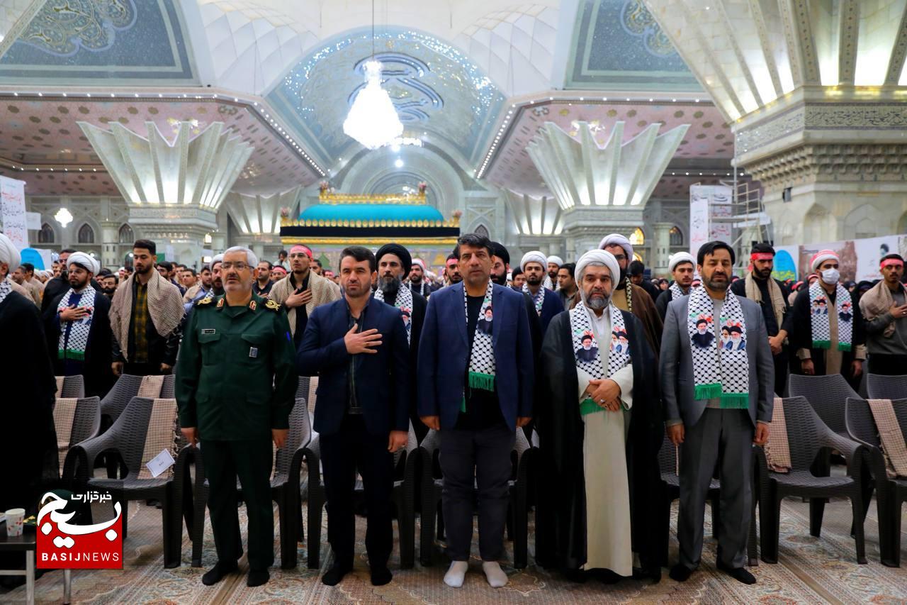 گردهمایی دانشجویان و طلاب بسیجی با حضور رئیس مجلس شورای اسلامی