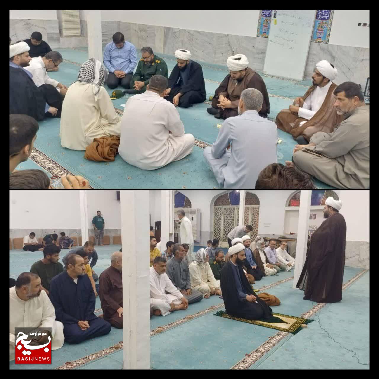بازدید فرمانده ناحیه مقاومت بسیج هویزه به همراه امام جمعه هویزه از مساجد شهرستان/ حضور در میان مردم و بررسی مسائل فرهنگی و اجتماعی محلات