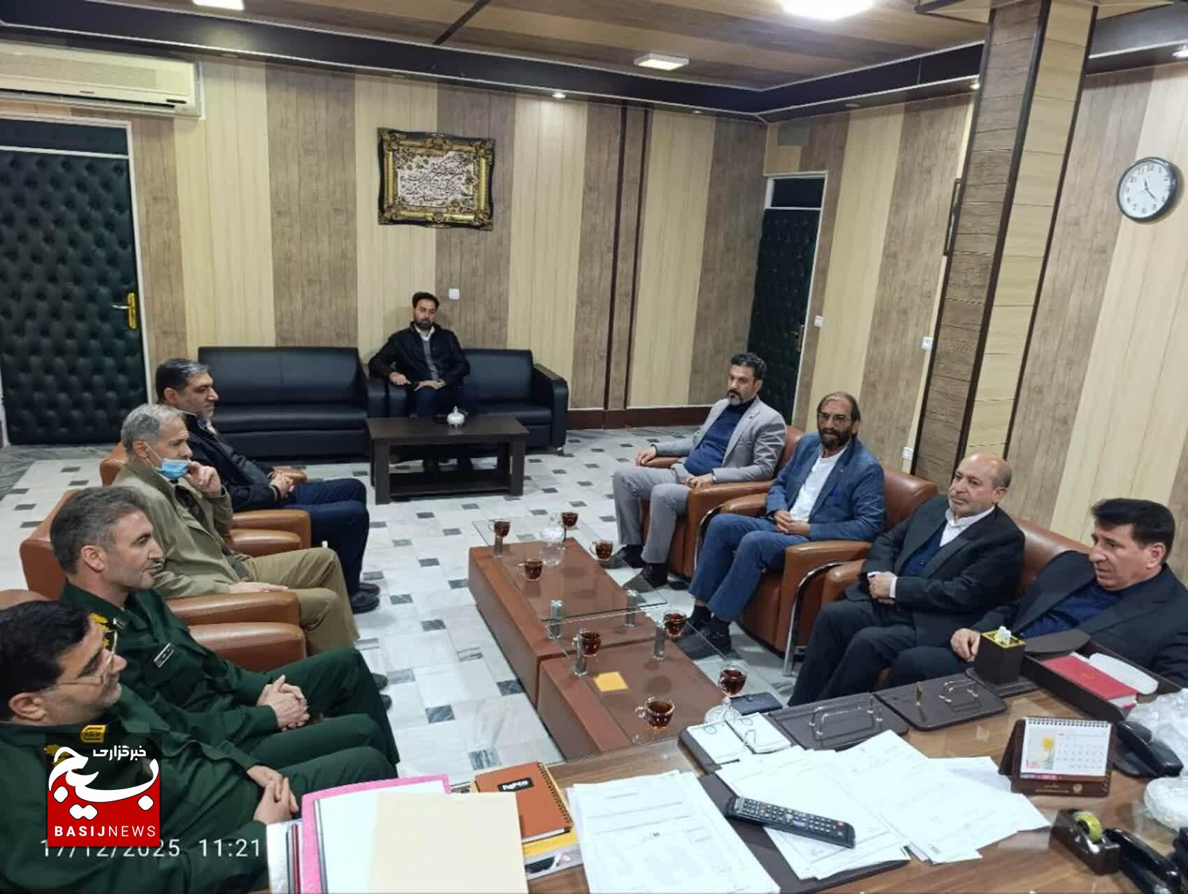 دیدار مسئول بسیج ادارات و کارمندان سپاه لرستان با فرماندار کوهدشت