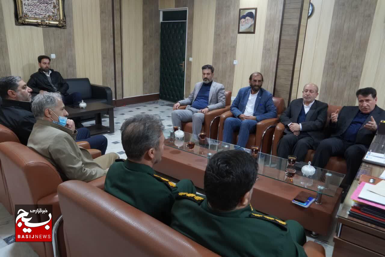 دیدار مسئول بسیج ادارات و کارمندان سپاه لرستان با فرماندار کوهدشت