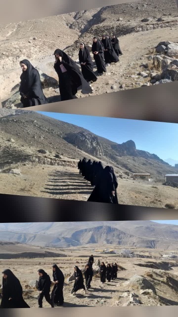کوهپیمایی بانوان بسیجی در ارتفاعات مشگینشهر برگزار شد