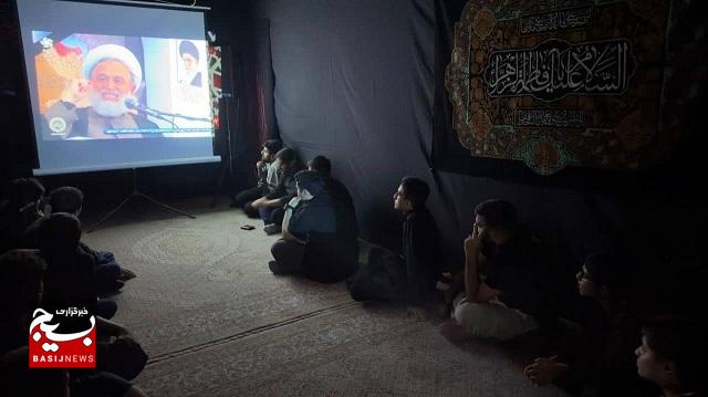 مراسم سوگواری شهادت حضرت زهرا سلام الله علیها توسط بسیجیان پایگاه شهید بهشتی برپا شد