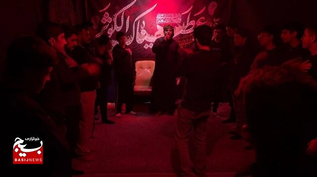 مراسم سوگواری شهادت حضرت زهرا سلام الله علیها توسط بسیجیان پایگاه شهید بهشتی برپا شد