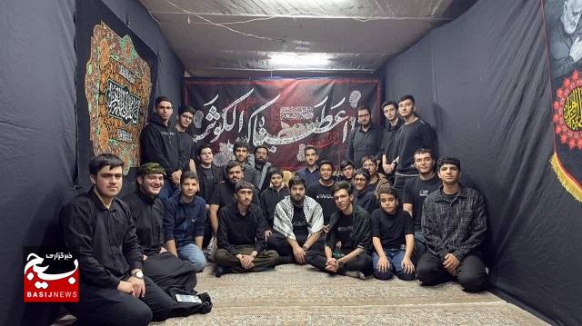 مراسم سوگواری شهادت حضرت زهرا سلام الله علیها توسط بسیجیان پایگاه شهید بهشتی برپا شد