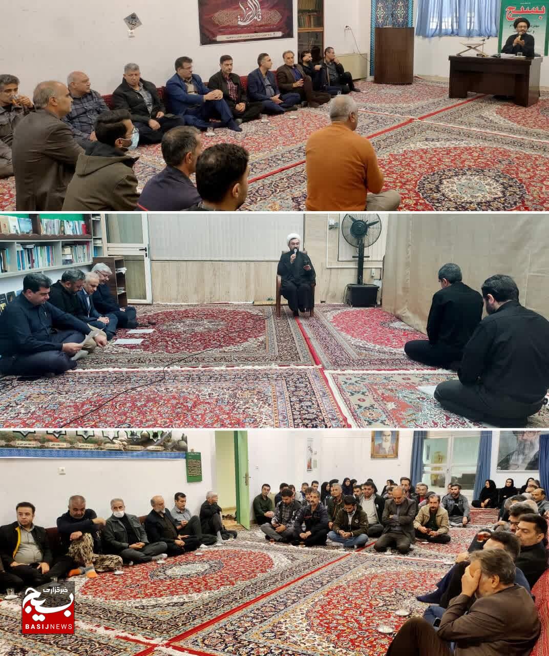 برگزاری مراسم قرائت زیارت حضرت زهرا (س) هم‌زمان با هفته بسیج در مخابرات سمنان و شاهرود
