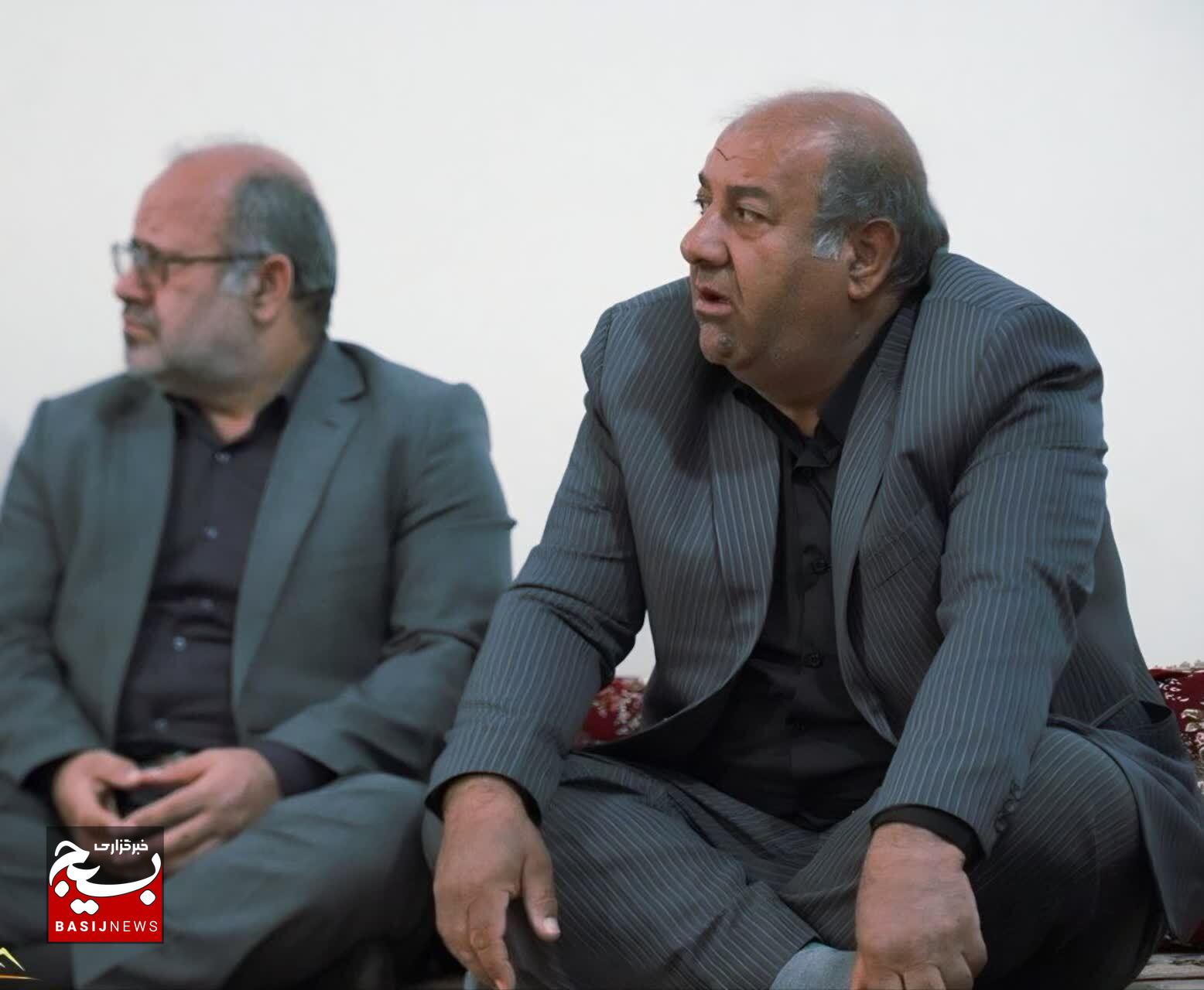 دیدار فرمانده سپاه فتح با شهید ورزشکار ناو دنا + (تصاویر)