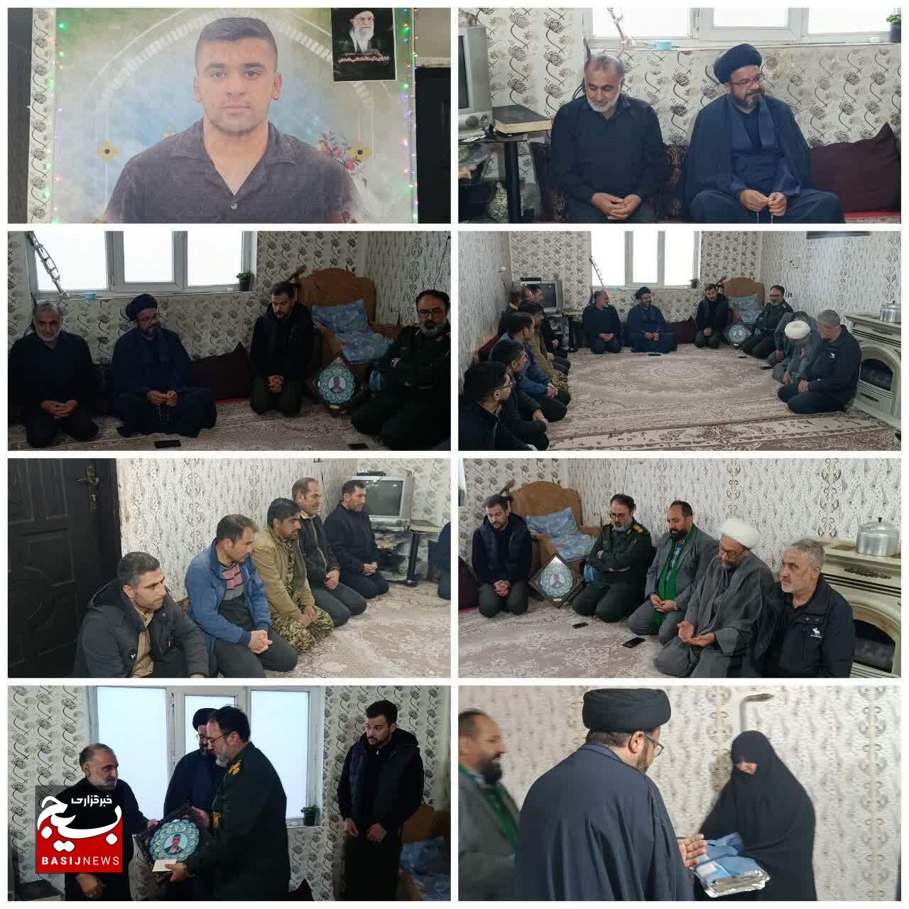 دیدار مسئولان میامی و کالپوش با خانواده شهید «علی سبحانی» در روستای دشت شاد