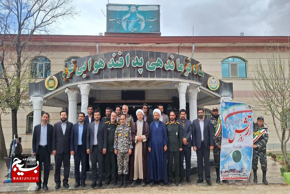 دیدار مسئولان کبودراهنگ با فرماندهان پایگاه هوایی شهید نوژه و پدافند هوایی سوباشی به مناسبت روز ارتش