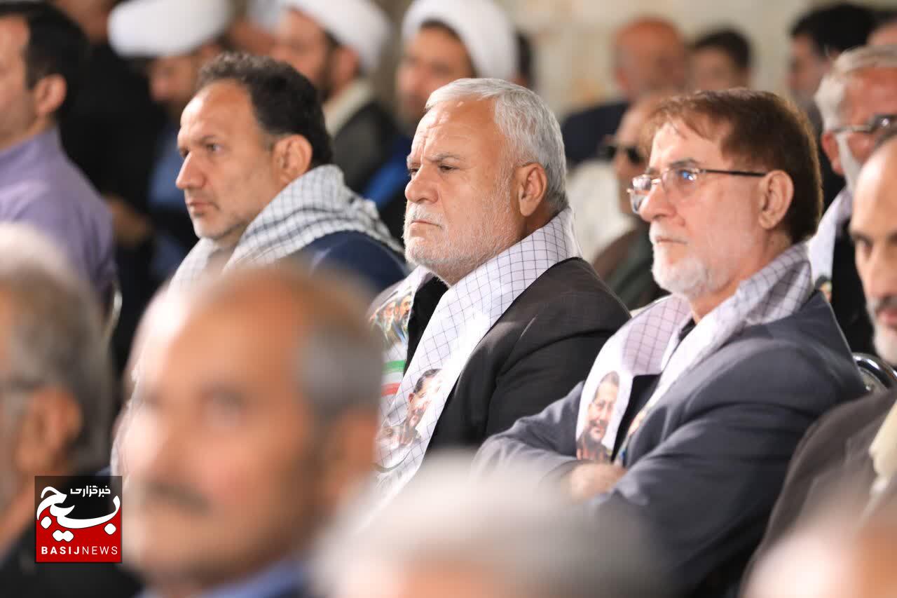 مراسم چهلمین روز شهادت سرلشکر پاسدار غلامرضا سلیمانی در شهرستان فارسان