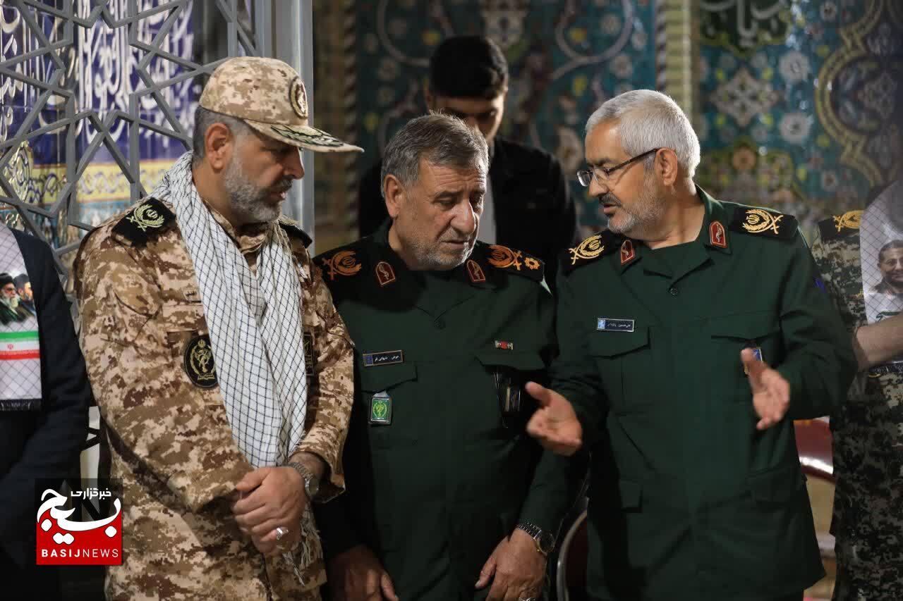 مراسم چهلمین روز شهادت سرلشکر پاسدار غلامرضا سلیمانی در شهرستان فارسان
