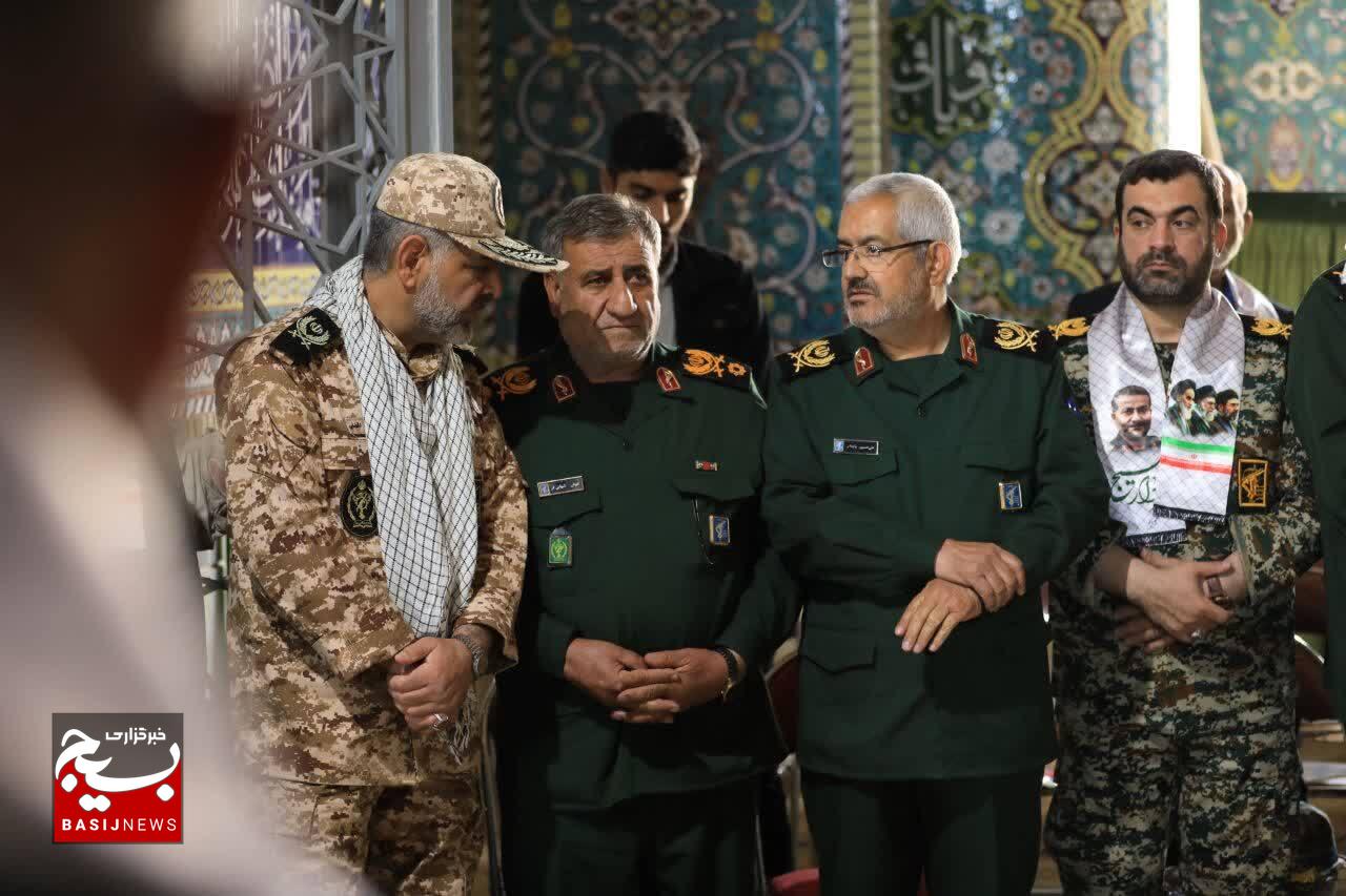 مراسم چهلمین روز شهادت سرلشکر پاسدار غلامرضا سلیمانی در شهرستان فارسان
