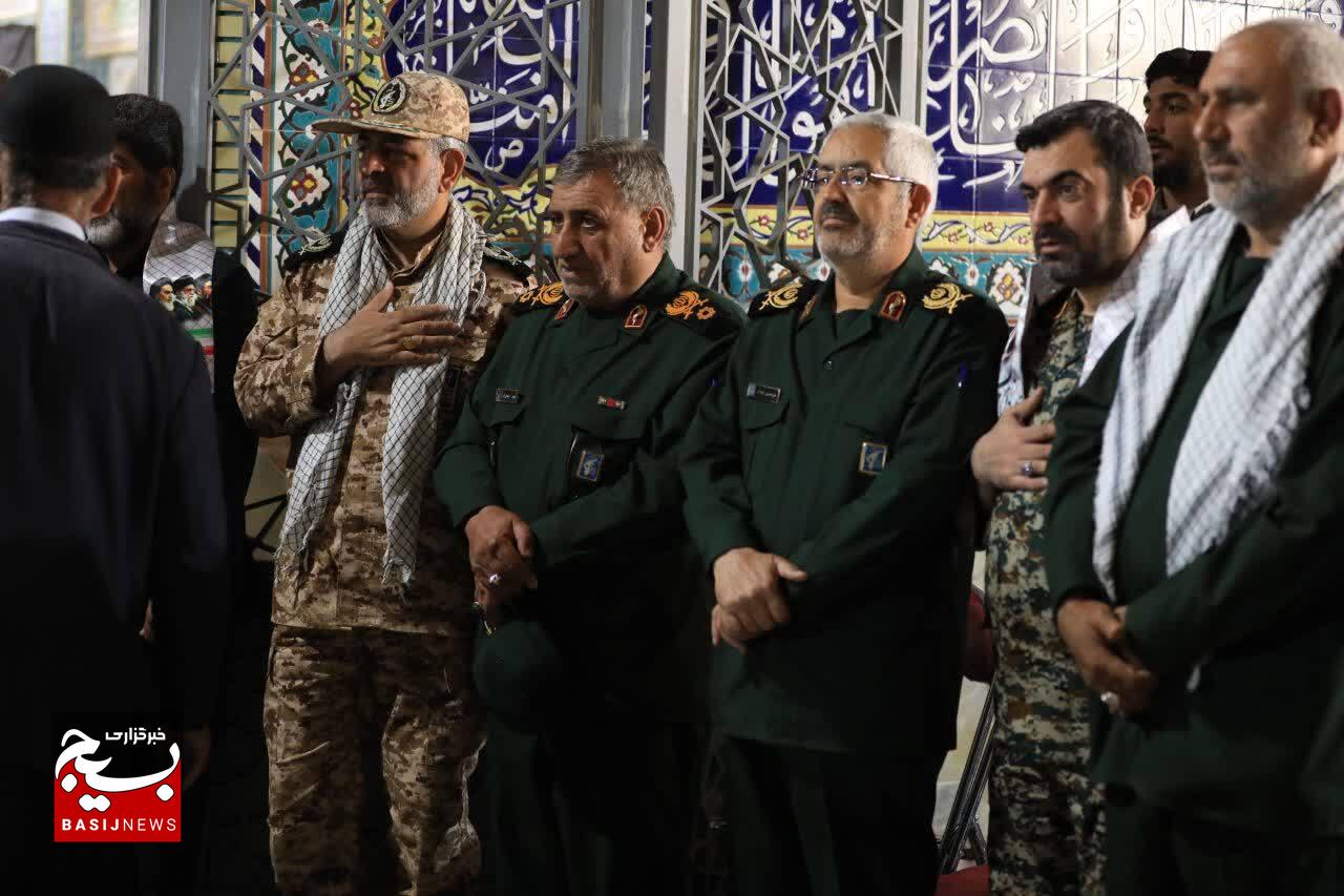 مراسم چهلمین روز شهادت سرلشکر پاسدار غلامرضا سلیمانی در شهرستان فارسان