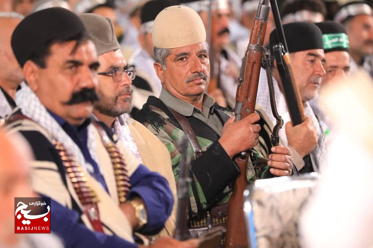 مراسم چهلمین روز شهادت سرلشکر پاسدار غلامرضا سلیمانی در شهرستان فارسان