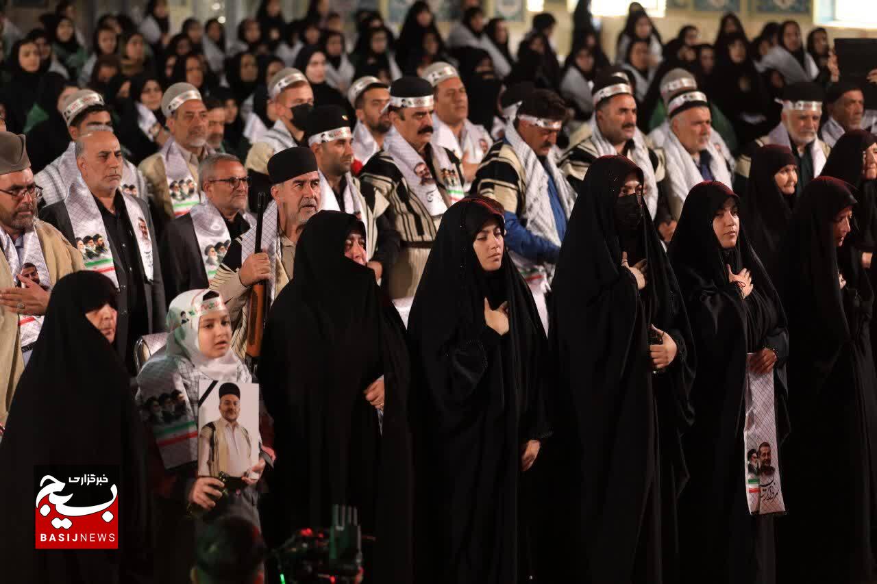 مراسم چهلمین روز شهادت سرلشکر پاسدار غلامرضا سلیمانی در شهرستان فارسان