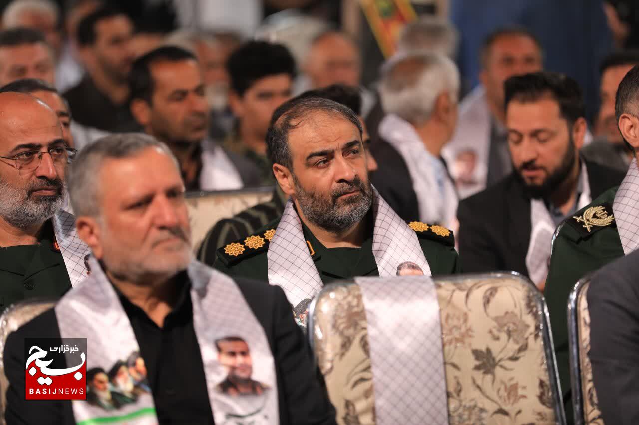 مراسم چهلمین روز شهادت سرلشکر پاسدار غلامرضا سلیمانی در شهرستان فارسان