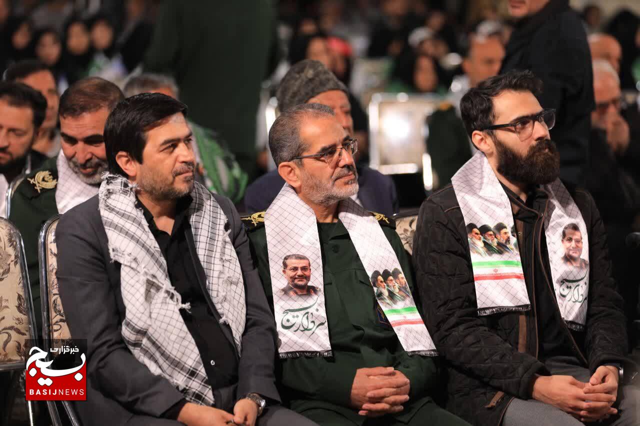 مراسم چهلمین روز شهادت سرلشکر پاسدار غلامرضا سلیمانی در شهرستان فارسان